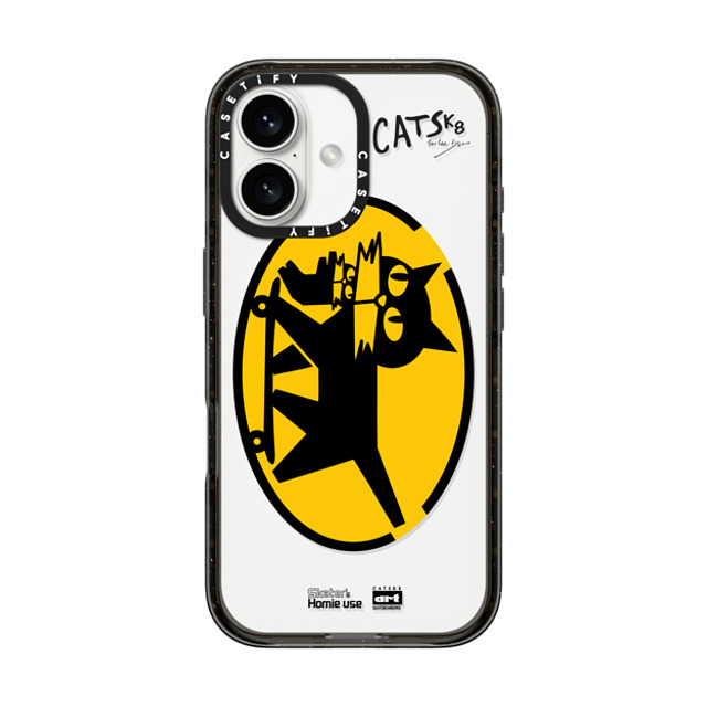 FORLEE BEAN x CASETiFY iPhone 16 ケース Cat,Animal ブラック インパクトケース MagSafe対応 Catsk8 Delivery Service Father's Day FORLEE BEAN x CASETiFY iPhone 16 ケース Cat,Animal ブラック インパクトケース MagSafe対応 Catsk8 Delivery Service Father's Day