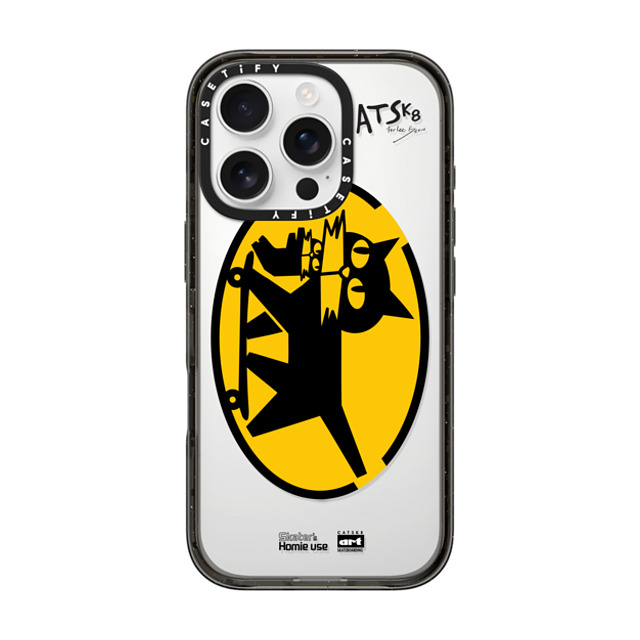 FORLEE BEAN x CASETiFY iPhone 16 Pro ケース Cat,Animal ブラック インパクトケース MagSafe対応 Catsk8 Delivery Service Father's Day FORLEE BEAN x CASETiFY iPhone 16 Pro ケース Cat,Animal ブラック インパクトケース MagSafe対応 Catsk8 Delivery Service Father's Day