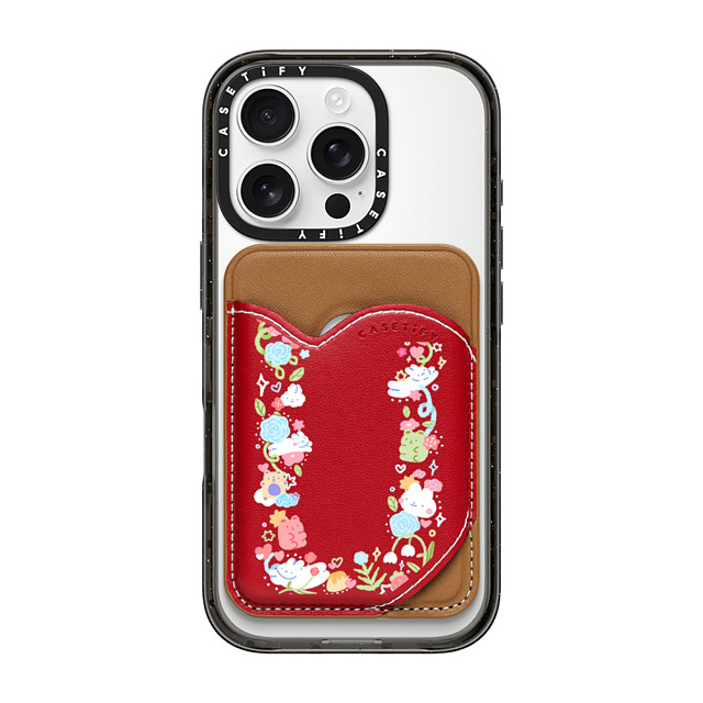Smoleart x CASETiFY MagSafe ウォレット Floral,Cartoon タン Snappy BioVeg MagSafe ハートウォレット DECO WALLET Father's Day Smoleart x CASETiFY MagSafe ウォレット Floral,Cartoon タン Snappy BioVeg MagSafe ハートウォレット DECO WALLET Father's Day
