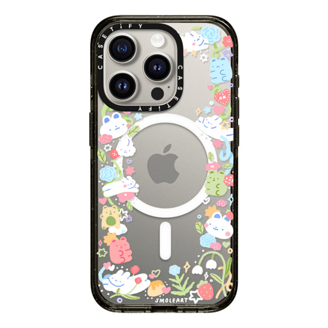 Smoleart x CASETiFY iPhone 15 Pro ケース Bunny,Cartoon ブラック インパクトケース MagSafe対応 FUN BUNS Back to School Smoleart x CASETiFY iPhone 15 Pro ケース Bunny,Cartoon ブラック インパクトケース MagSafe対応 FUN BUNS Back to School