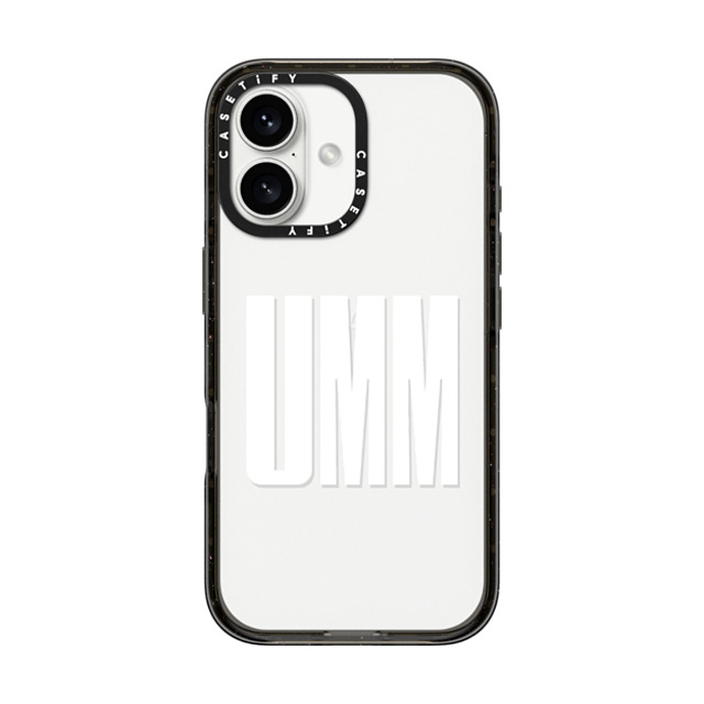 CASETiFY iPhone 16 Case Black Impact Case Custom Case - umm CASETiFY iPhone 16 Case Black Impact Case Custom Case - umm