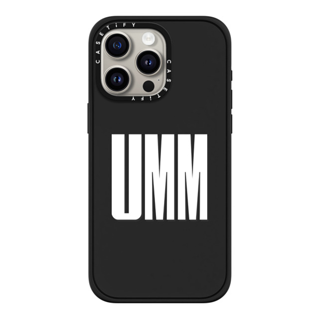 CASETiFY iPhone 15 Pro Max Case Matte Black Impact Case MagSafe Compatible Custom Case - umm CASETiFY iPhone 15 Pro Max Case Matte Black Impact Case MagSafe Compatible Custom Case - umm