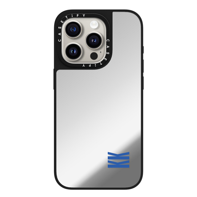 CASETiFY iPhone 15 Pro Case Silver on Black ミラーケース MagSafe対応 Custom Case - KK CASETiFY iPhone 15 Pro Case Silver on Black ミラーケース MagSafe対応 Custom Case - KK