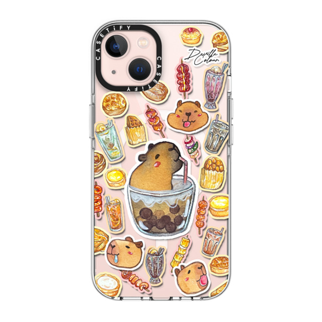 Deville Dewil x CASETiFY iPhone 13 ケース クリア クリア ケース MagSafe対応 Capybara HK