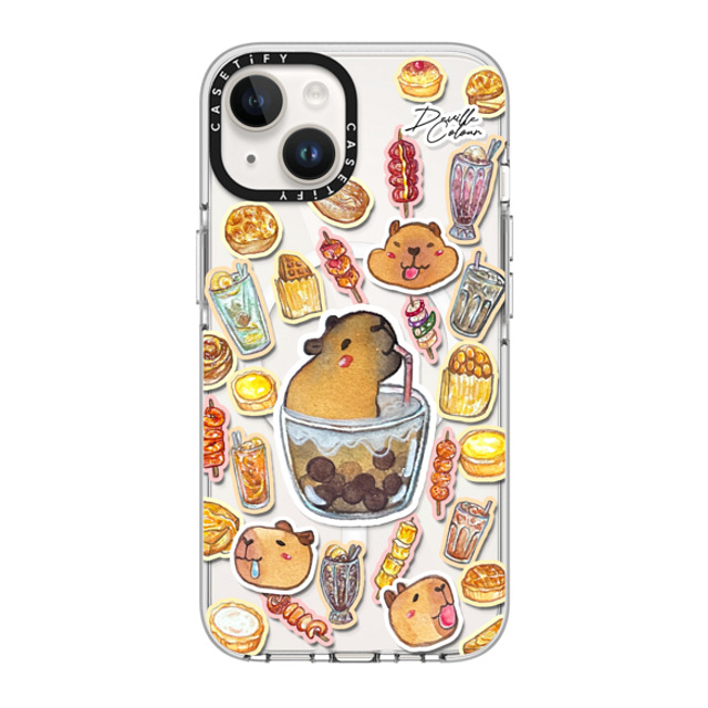 Deville Dewil x CASETiFY iPhone 14 ケース クリア クリア ケース MagSafe対応 Capybara HK