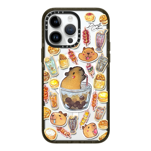 Deville Dewil x CASETiFY iPhone 14 Pro Max ケース ブラック インパクトケース MagSafe対応 Capybara HK