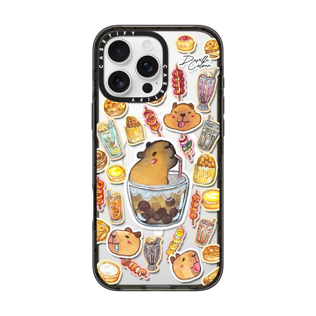 Deville Dewil x CASETiFY iPhone 16 Pro Max ケース ブラック インパクトケース MagSafe対応 Capybara HK