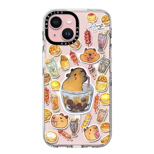 Deville Dewil x CASETiFY iPhone 15 ケース クリア クリア ケース MagSafe対応 Capybara HK