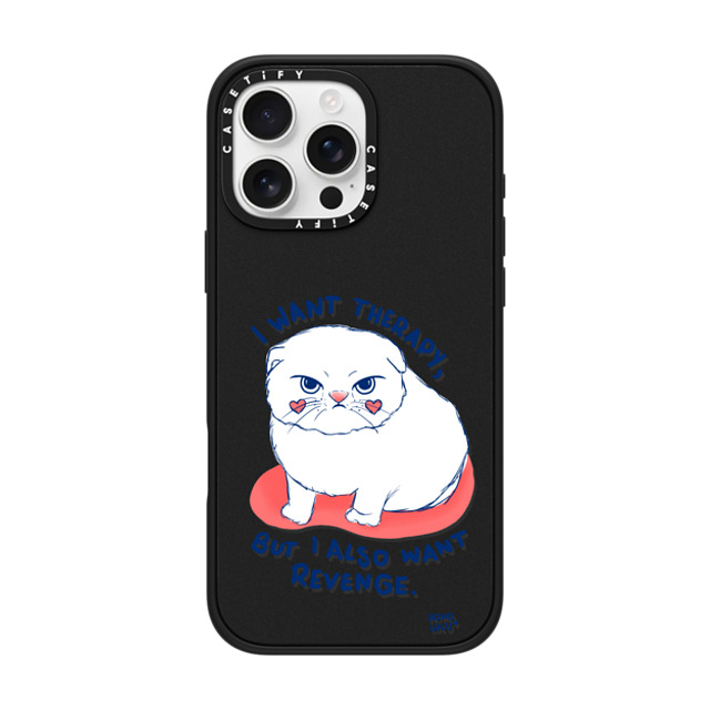 Miss Honolulu x CASETiFY iPhone 16 Pro Max Case Cat,Animal Matte Black Impact Case MagSafe Compatible Kitty Mad Father's Day Miss Honolulu x CASETiFY iPhone 16 Pro Max Case Cat,Animal Matte Black Impact Case MagSafe Compatible Kitty Mad Father's Day