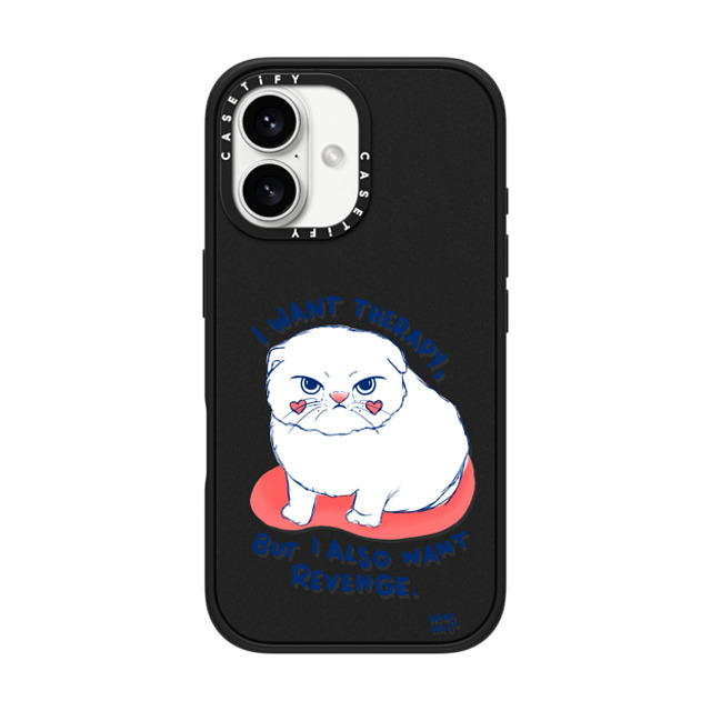Miss Honolulu x CASETiFY iPhone 16 Case Cat,Animal Matte Black Impact Case MagSafe Compatible Kitty Mad Father's Day Miss Honolulu x CASETiFY iPhone 16 Case Cat,Animal Matte Black Impact Case MagSafe Compatible Kitty Mad Father's Day