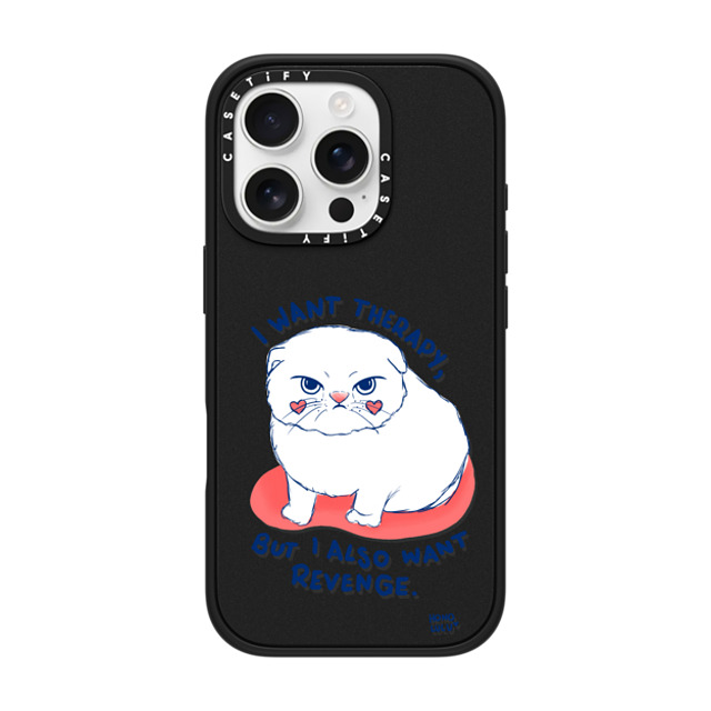 Miss Honolulu x CASETiFY iPhone 16 Pro Case Cat,Animal Matte Black Impact Case MagSafe Compatible Kitty Mad Father's Day Miss Honolulu x CASETiFY iPhone 16 Pro Case Cat,Animal Matte Black Impact Case MagSafe Compatible Kitty Mad Father's Day