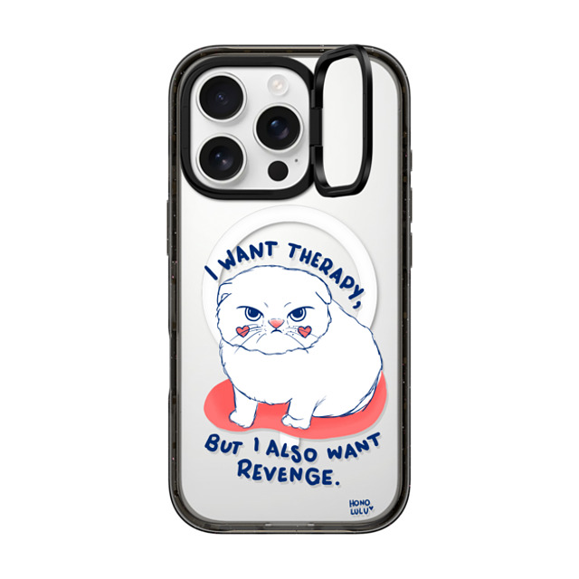 Miss Honolulu x CASETiFY iPhone 16 Pro ケース Cat,Animal ブラック インパクトリングスタンドケース MagSafe対応 Kitty Mad Father's Day Miss Honolulu x CASETiFY iPhone 16 Pro ケース Cat,Animal ブラック インパクトリングスタンドケース MagSafe対応 Kitty Mad Father's Day