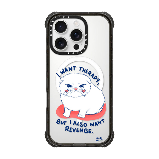 Miss Honolulu x CASETiFY iPhone 16 Pro ケース Cat,Animal ブラック ウルトラ インパクトケース MagSafe 対応 Kitty Mad Father's Day Miss Honolulu x CASETiFY iPhone 16 Pro ケース Cat,Animal ブラック ウルトラ インパクトケース MagSafe 対応 Kitty Mad Father's Day