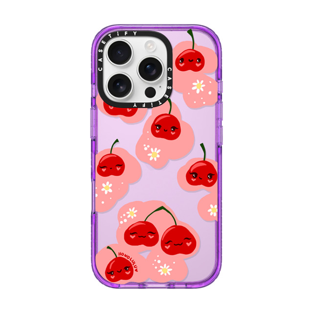 Miss Honolulu x CASETiFY iPhone 16 Pro Case パープル Impact Case Baby Cherries Miss Honolulu x CASETiFY iPhone 16 Pro Case パープル Impact Case Baby Cherries