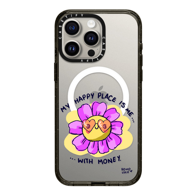 Miss Honolulu x CASETiFY iPhone 15 Pro Max Case Cartoon Black Impact Case MagSafe Compatible Happy Place Father's Day Miss Honolulu x CASETiFY iPhone 15 Pro Max Case Cartoon Black Impact Case MagSafe Compatible Happy Place Father's Day