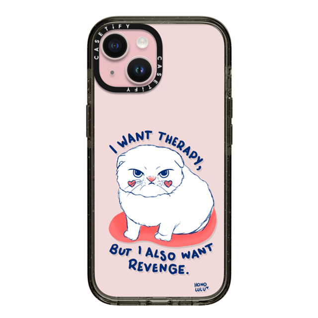 Miss Honolulu x CASETiFY iPhone 15 Case Cat,Animal Black Impact Case Kitty Mad Father's Day Miss Honolulu x CASETiFY iPhone 15 Case Cat,Animal Black Impact Case Kitty Mad Father's Day