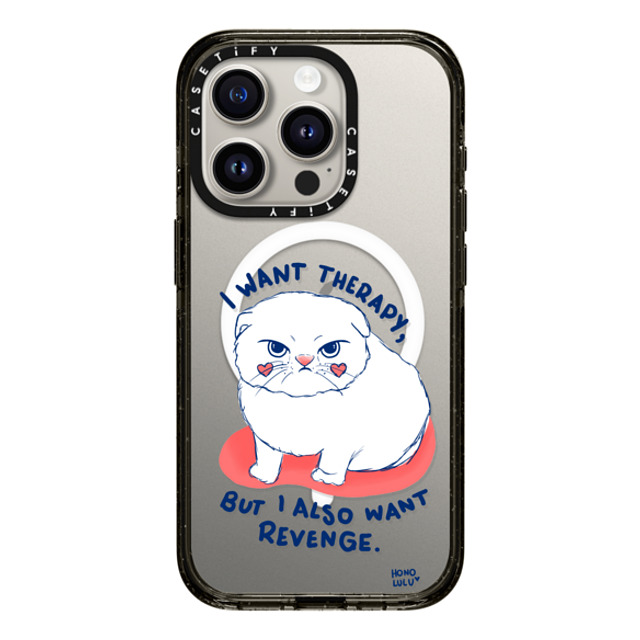 Miss Honolulu x CASETiFY iPhone 15 Pro Case Cat,Animal Black Impact Case MagSafe Compatible Kitty Mad Father's Day Miss Honolulu x CASETiFY iPhone 15 Pro Case Cat,Animal Black Impact Case MagSafe Compatible Kitty Mad Father's Day
