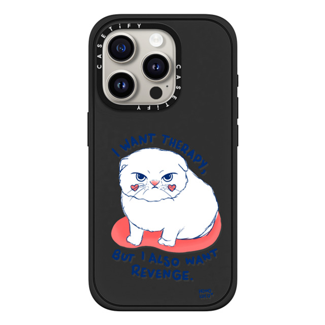 Miss Honolulu x CASETiFY iPhone 15 Pro Case Cat,Animal Matte Black Impact Case MagSafe Compatible Kitty Mad Father's Day Miss Honolulu x CASETiFY iPhone 15 Pro Case Cat,Animal Matte Black Impact Case MagSafe Compatible Kitty Mad Father's Day