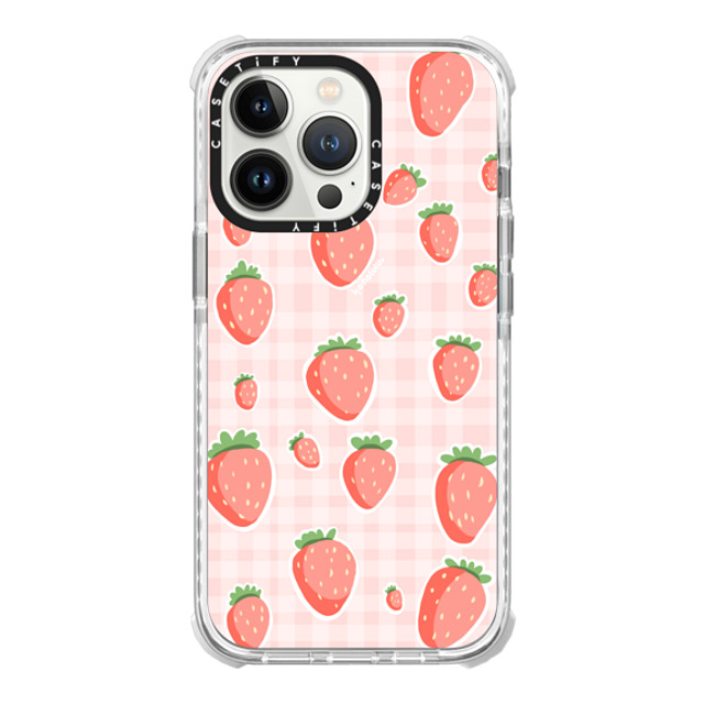 Miss Honolulu x CASETiFY iPhone 13 Pro Case オーロラ (レインボー) ウルトラインパクトケース STRAWBERRIES IN SUMMER