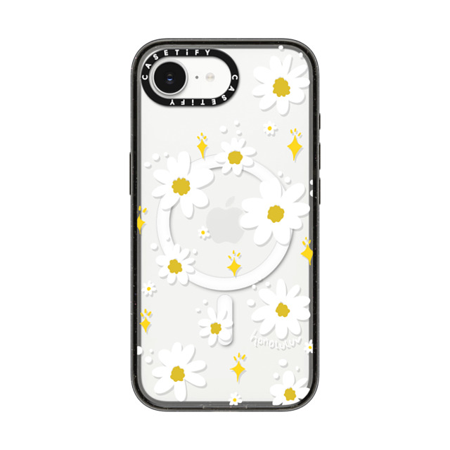Miss Honolulu x CASETiFY iPhone 16e ケース Floral,Cartoon ブラック インパクトケース MagSafe対応 DAISIES IN SUMMER Back to School Miss Honolulu x CASETiFY iPhone 16e ケース Floral,Cartoon ブラック インパクトケース MagSafe対応 DAISIES IN SUMMER Back to School