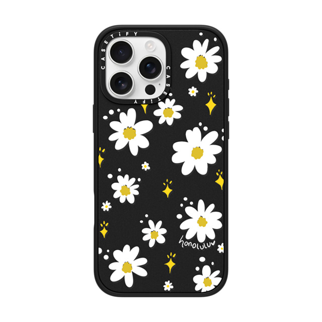 Miss Honolulu x CASETiFY iPhone 16 Pro Max Case Floral,Cartoon Matte Black Impact Case MagSafe Compatible DAISIES IN SUMMER Father's Day Miss Honolulu x CASETiFY iPhone 16 Pro Max Case Floral,Cartoon Matte Black Impact Case MagSafe Compatible DAISIES IN SUMMER Father's Day