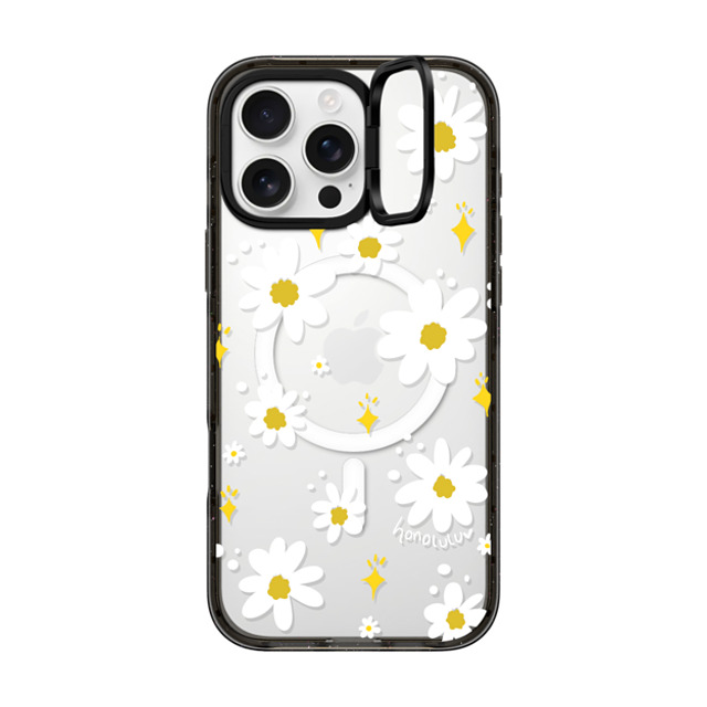 Miss Honolulu x CASETiFY iPhone 16 Pro Max ケース Floral,Cartoon ブラック インパクトリングスタンドケース MagSafe対応 DAISIES IN SUMMER Father's Day Miss Honolulu x CASETiFY iPhone 16 Pro Max ケース Floral,Cartoon ブラック インパクトリングスタンドケース MagSafe対応 DAISIES IN SUMMER Father's Day