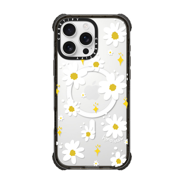 Miss Honolulu x CASETiFY iPhone 16 Pro Max ケース Floral,Cartoon ブラック ウルトラ インパクトケース MagSafe 対応 DAISIES IN SUMMER Father's Day Miss Honolulu x CASETiFY iPhone 16 Pro Max ケース Floral,Cartoon ブラック ウルトラ インパクトケース MagSafe 対応 DAISIES IN SUMMER Father's Day