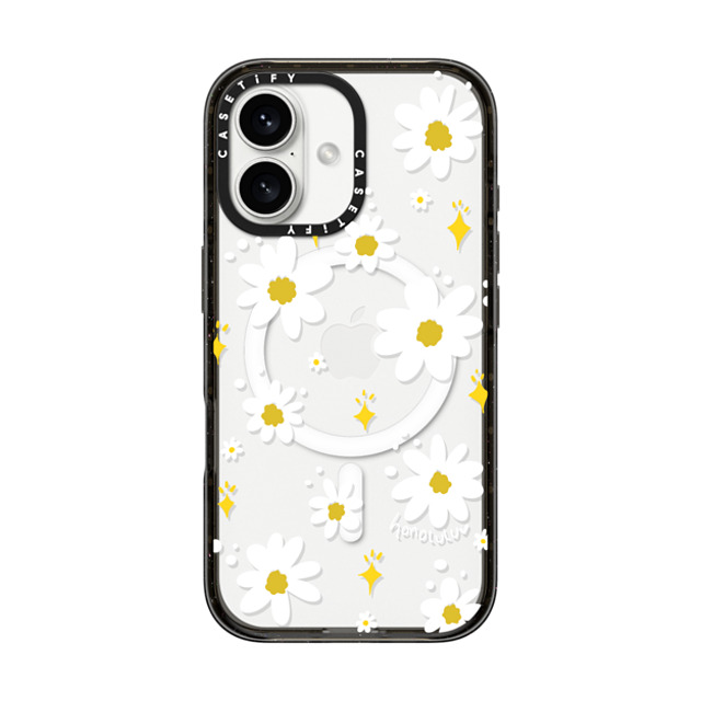 Miss Honolulu x CASETiFY iPhone 16 ケース Floral,Cartoon ブラック インパクトケース MagSafe対応 DAISIES IN SUMMER Father's Day Miss Honolulu x CASETiFY iPhone 16 ケース Floral,Cartoon ブラック インパクトケース MagSafe対応 DAISIES IN SUMMER Father's Day