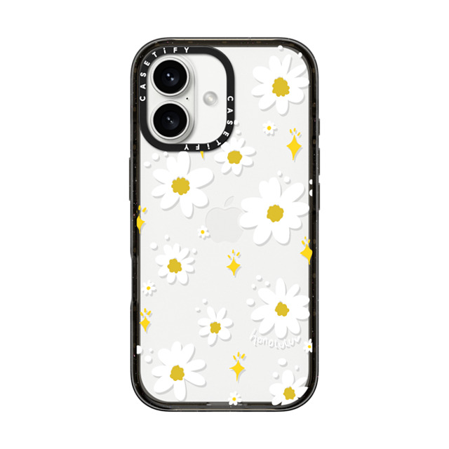 Miss Honolulu x CASETiFY iPhone 16 ケース Floral,Cartoon ブラック インパクトケース DAISIES IN SUMMER Father's Day Miss Honolulu x CASETiFY iPhone 16 ケース Floral,Cartoon ブラック インパクトケース DAISIES IN SUMMER Father's Day
