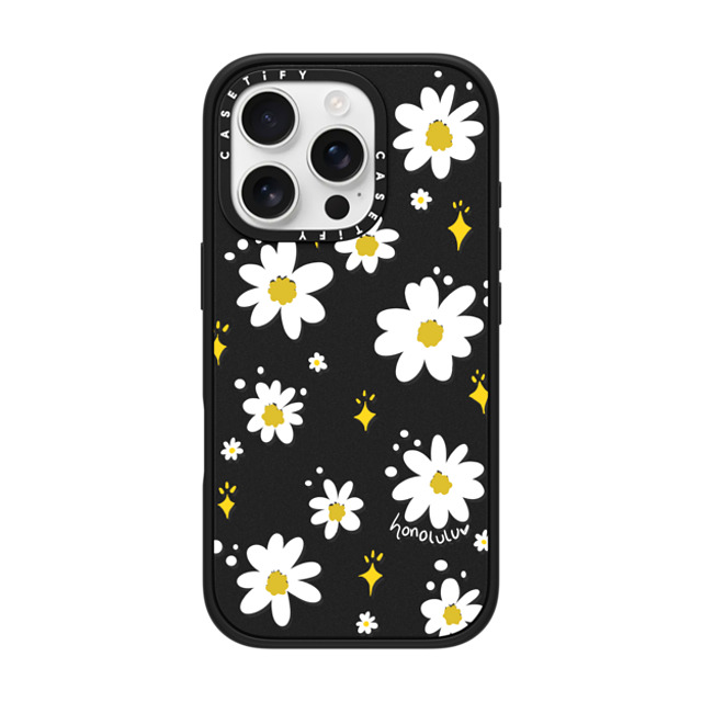 Miss Honolulu x CASETiFY iPhone 16 Pro Case Floral,Cartoon Matte Black Impact Case MagSafe Compatible DAISIES IN SUMMER Father's Day Miss Honolulu x CASETiFY iPhone 16 Pro Case Floral,Cartoon Matte Black Impact Case MagSafe Compatible DAISIES IN SUMMER Father's Day