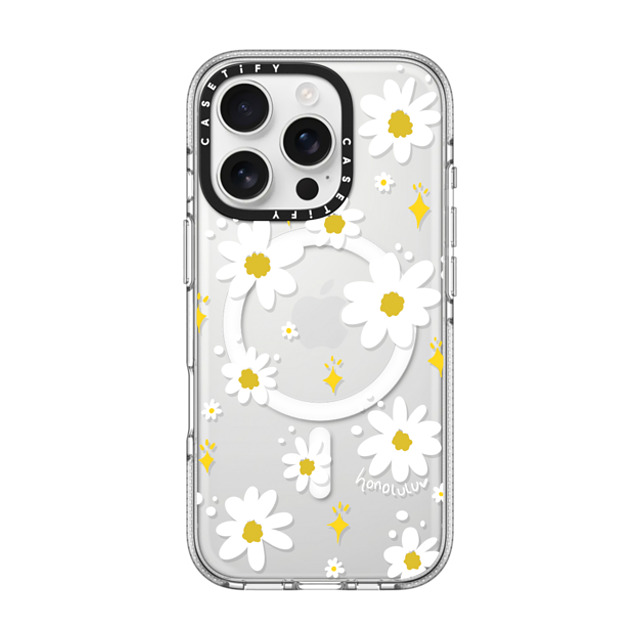 Miss Honolulu x CASETiFY iPhone 16 Pro Case Floral,Cartoon Clear Clear Case MagSafe Compatible DAISIES IN SUMMER Father's Day Miss Honolulu x CASETiFY iPhone 16 Pro Case Floral,Cartoon Clear Clear Case MagSafe Compatible DAISIES IN SUMMER Father's Day