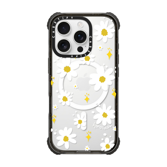 Miss Honolulu x CASETiFY iPhone 16 Pro Case Floral,Cartoon Black ウルトラ インパクトケース MagSafe 対応 DAISIES IN SUMMER Father's Day Miss Honolulu x CASETiFY iPhone 16 Pro Case Floral,Cartoon Black ウルトラ インパクトケース MagSafe 対応 DAISIES IN SUMMER Father's Day