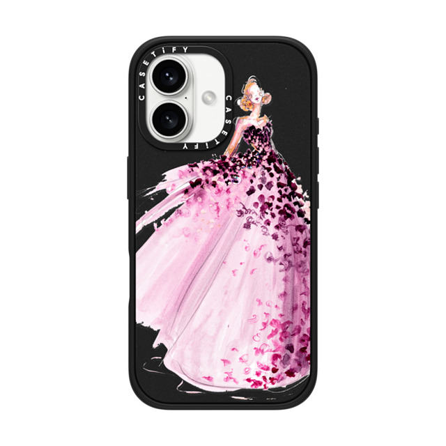 designlovefest x CASETiFY iPhone 16 Case Matte Black Impact Case MagSafe Compatible Violet Gown Father's Day designlovefest x CASETiFY iPhone 16 Case Matte Black Impact Case MagSafe Compatible Violet Gown Father's Day