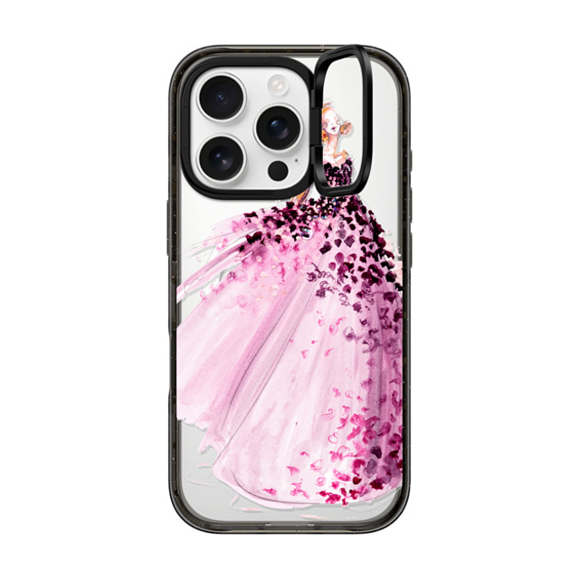 designlovefest x CASETiFY iPhone 16 Pro ケース ブラック インパクトリングスタンドケース MagSafe対応 Violet Gown Father's Day designlovefest x CASETiFY iPhone 16 Pro ケース ブラック インパクトリングスタンドケース MagSafe対応 Violet Gown Father's Day