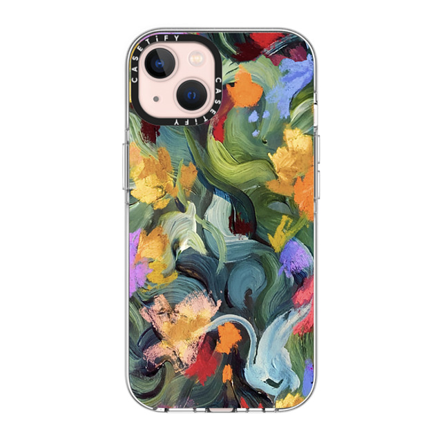 designlovefest x CASETiFY iPhone 13 ケース クリア クリア ケース MagSafe対応 In the Tulips