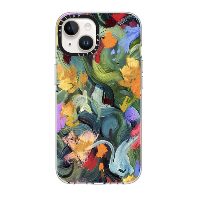 designlovefest x CASETiFY iPhone 14 ケース クリア クリア ケース MagSafe対応 In the Tulips