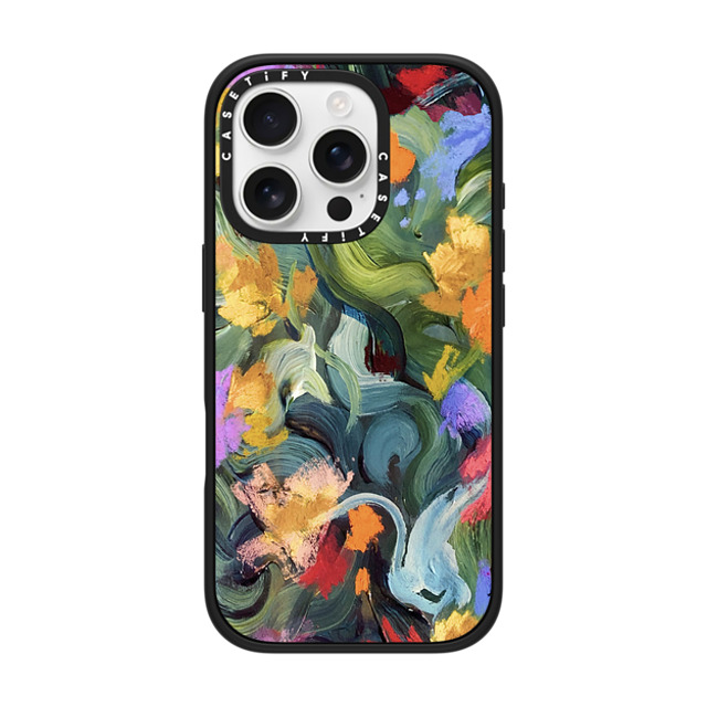 designlovefest x CASETiFY iPhone 16 Pro ケース マットブラック インパクトケース In the Tulips