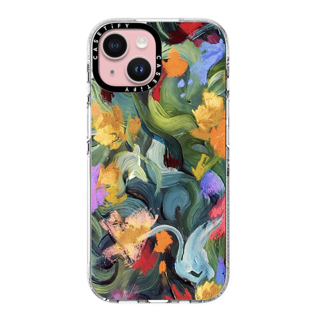 designlovefest x CASETiFY iPhone 15 ケース クリア クリア ケース MagSafe対応 In the Tulips