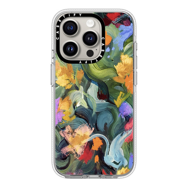 designlovefest x CASETiFY iPhone 15 Pro ケース クリア クリア ケース MagSafe対応 In the Tulips