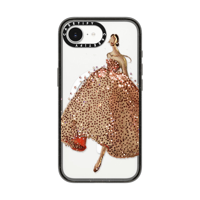 designlovefest x CASETiFY iPhone 16e ケース Portraiture ブラック インパクトケース MagSafe対応 Sparkling Gown Back to School designlovefest x CASETiFY iPhone 16e ケース Portraiture ブラック インパクトケース MagSafe対応 Sparkling Gown Back to School