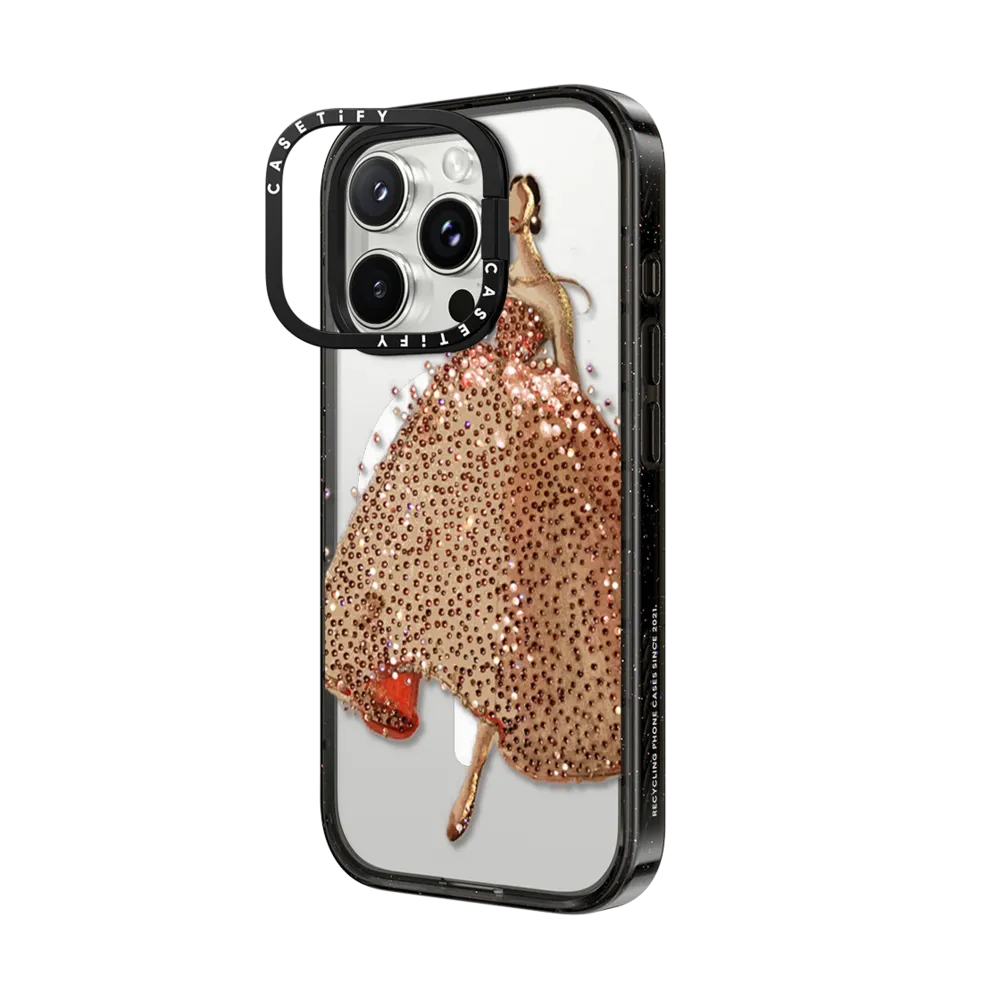 Impact Ring Stand iPhone 16 Pro Max Case MagSafe Compatible - Sparkling Gown