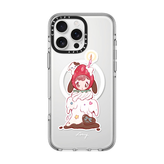 AAMY x CASETiFY iPhone 16 Pro Max Case Dog,Animal クリア クリア ケース MagSafe対応 shortcake puppy Back to School AAMY x CASETiFY iPhone 16 Pro Max Case Dog,Animal クリア クリア ケース MagSafe対応 shortcake puppy Back to School