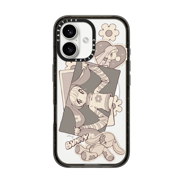 AAMY x CASETiFY iPhone 16 ケース Bunny,Animal ブラック インパクトケース MagSafe対応 モノクロ Father's Day AAMY x CASETiFY iPhone 16 ケース Bunny,Animal ブラック インパクトケース MagSafe対応 モノクロ Father's Day