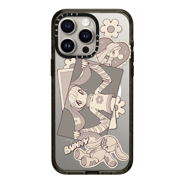 AAMY x CASETiFY iPhone 15 Pro Max Case Bunny,Animal Black Impact Case MagSafe Compatible モノクロ Back to School AAMY x CASETiFY iPhone 15 Pro Max Case Bunny,Animal Black Impact Case MagSafe Compatible モノクロ Back to School