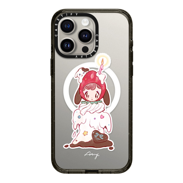 AAMY x CASETiFY iPhone 15 Pro Max ケース Dog,Animal ブラック インパクトケース MagSafe対応 shortcake puppy Back to School AAMY x CASETiFY iPhone 15 Pro Max ケース Dog,Animal ブラック インパクトケース MagSafe対応 shortcake puppy Back to School