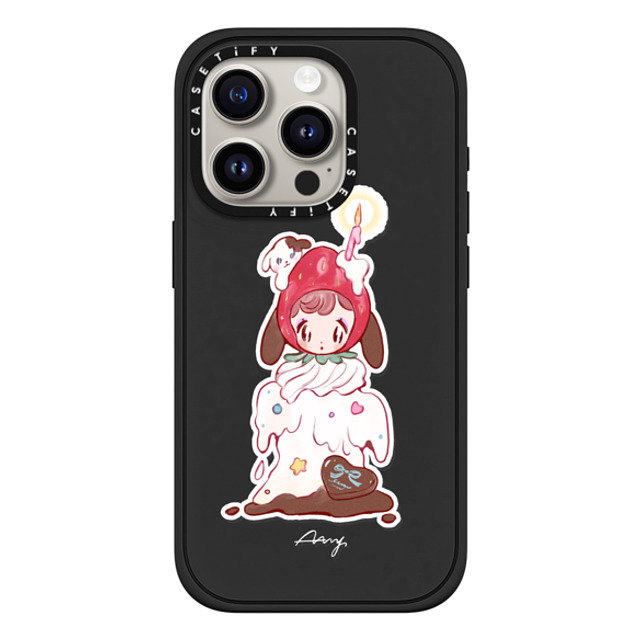 AAMY x CASETiFY iPhone 15 Pro ケース Dog,Animal マットブラック インパクトケース MagSafe対応 shortcake puppy Back to School AAMY x CASETiFY iPhone 15 Pro ケース Dog,Animal マットブラック インパクトケース MagSafe対応 shortcake puppy Back to School