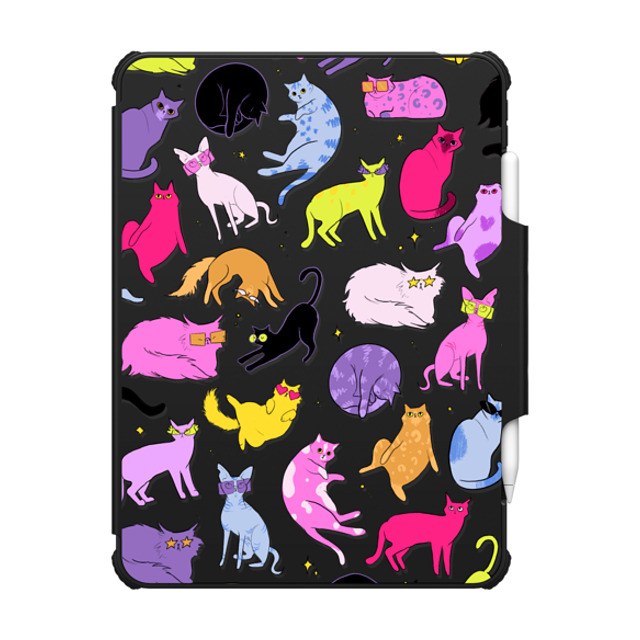 Isabelle Staub x CASETiFY iPad Air 11-inch (M2/M3) Cat,Cartoon ブラック インパクト フォリオ ケース Cats Cats Cats Father's Day Isabelle Staub x CASETiFY iPad Air 11-inch (M2/M3) Cat,Cartoon ブラック インパクト フォリオ ケース Cats Cats Cats Father's Day