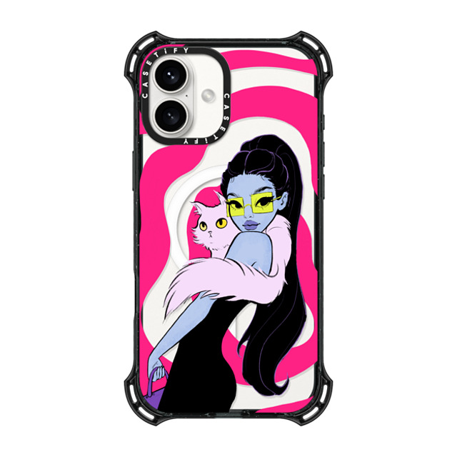 Isabelle Staub x CASETiFY iPhone 16 Plus Case Cat,Portraiture Black バウンスケース Boa Bby Back to School Isabelle Staub x CASETiFY iPhone 16 Plus Case Cat,Portraiture Black バウンスケース Boa Bby Back to School