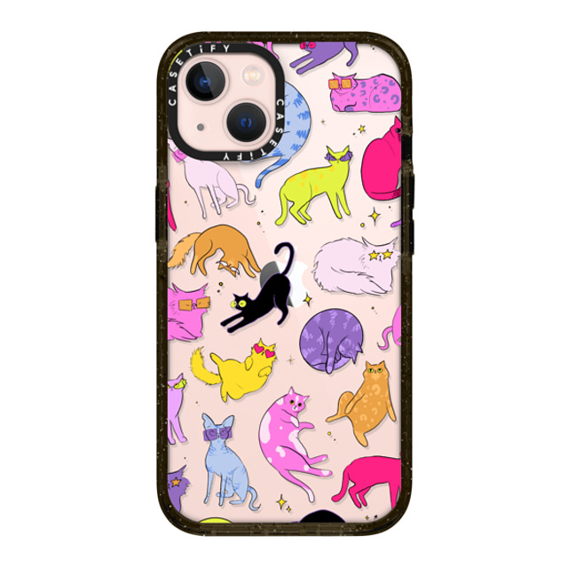 Isabelle Staub x CASETiFY iPhone 13 ケース ブラック インパクトケース Cool Cats