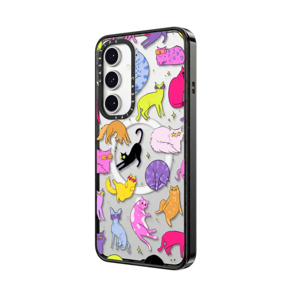 Impact Magnetic Galaxy S24 FE Case - Cool Cats